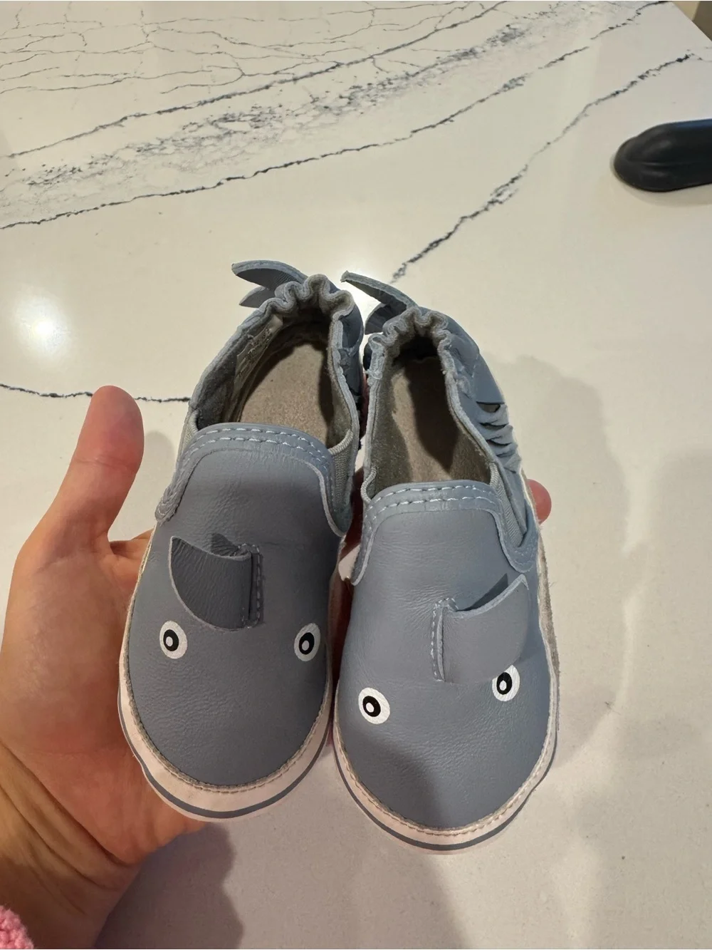 Robeez Blue Shark Slip-On Baby Shoes